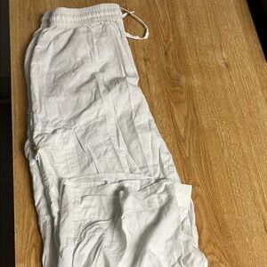 White Linen Style Pants Nautica Jeans Mens